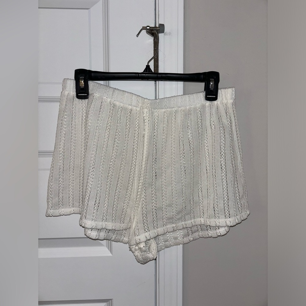off white cover-up shorts size M
